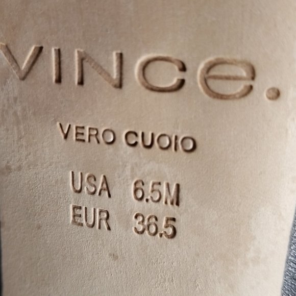 Vince Knee High Kitten Heel Boots, Black Leather, Womens Size 6.5 US / 36.5 - Picture 13 of 16